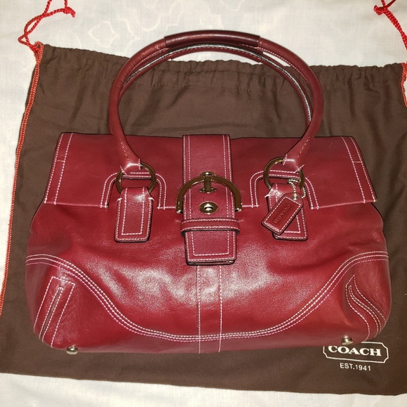Coach Handbags - Coach leather satchel